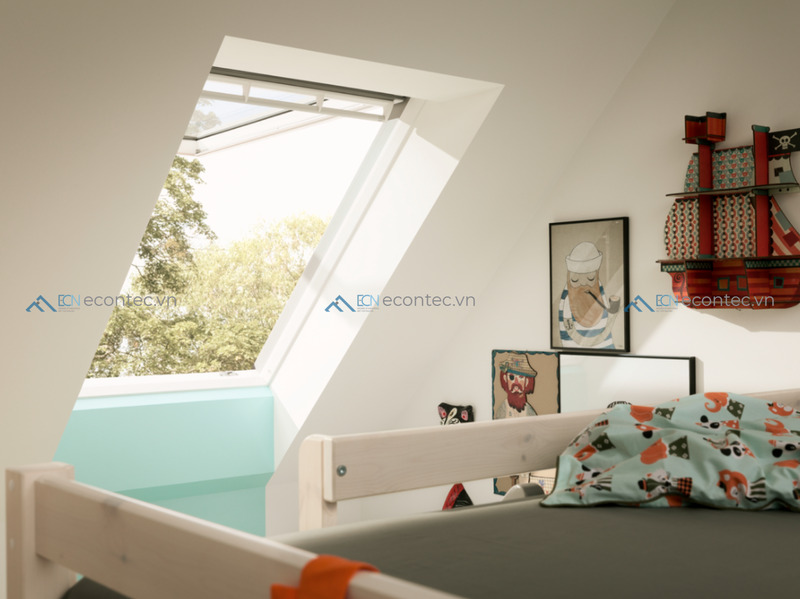 Giải pháp nhiều cửa Velux mở rộng không gian và tầm nhìn