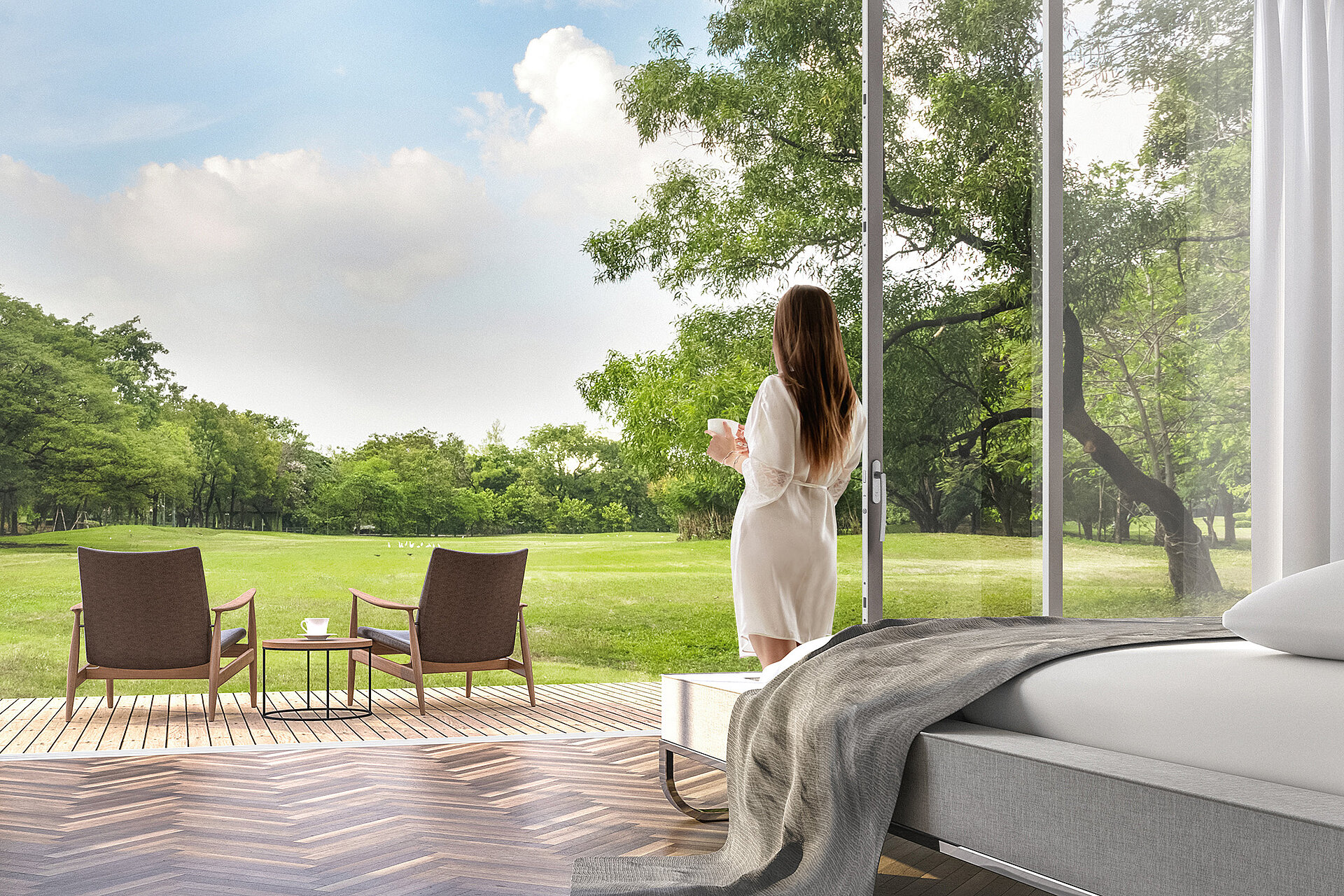 Cửa nhấc trượt Roto Patio Lift&Slide vận hành êm nhẹ những cánh cửa khổng lồ