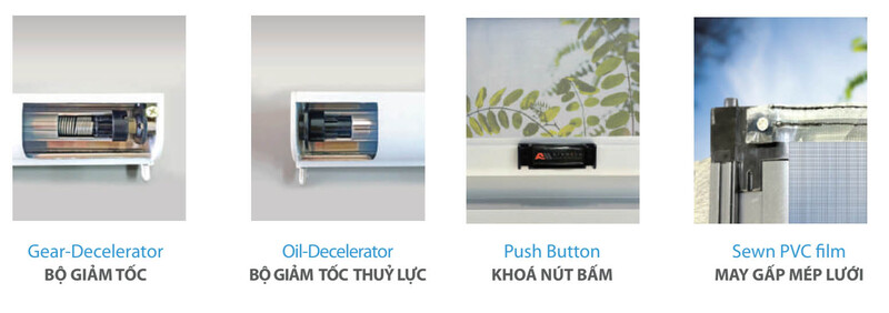 Công nghệ độc quyền Techroll bảo vệ lưới, vận hành êm ái