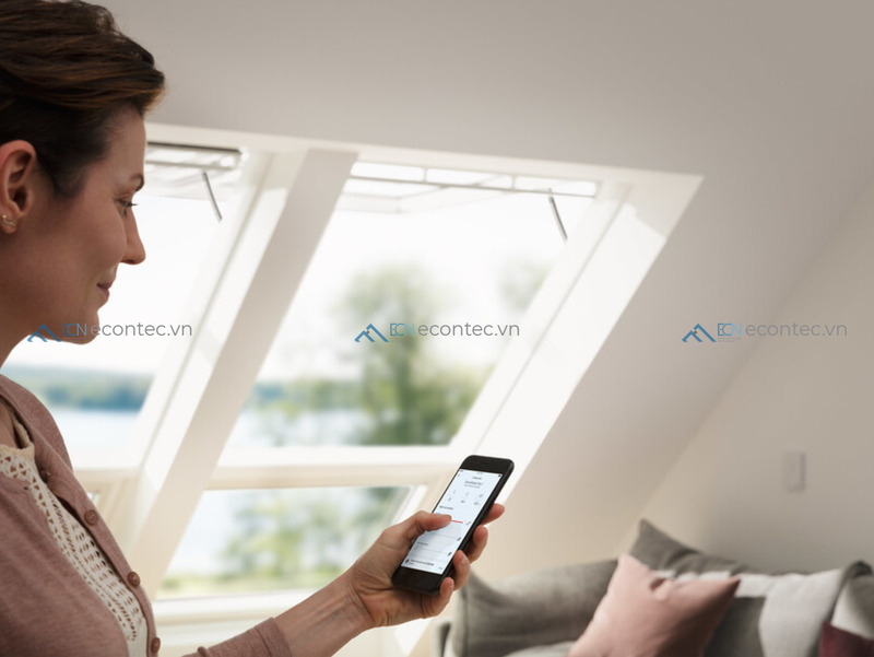 Velux tích hợp tự động hóa và điều khiển nhà thông minh