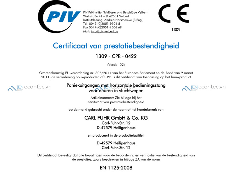 Fuhr bảo vệ an ninh và đảm bảo thoát hiểm chuẩn PCCC