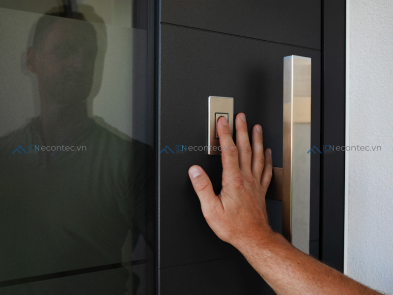 Bioreader lắp âm gọn gàng, giữ trọn thẩm mỹ cửa