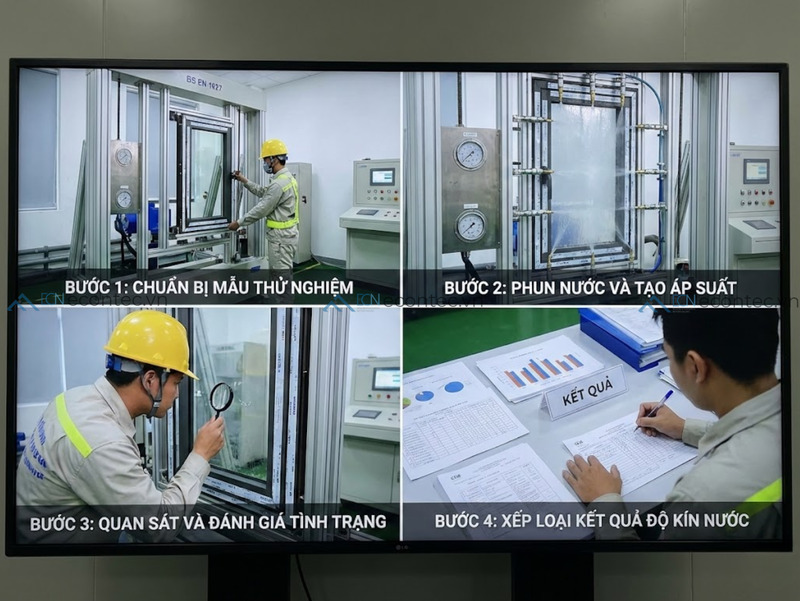 Quy trình BS EN 1027 đánh giá kín nước theo cấp áp suất