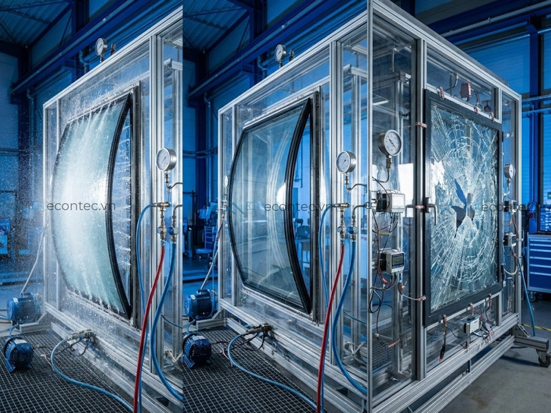 Thử nghiệm áp suất nhiều cấp mô phỏng gió bão thực tế