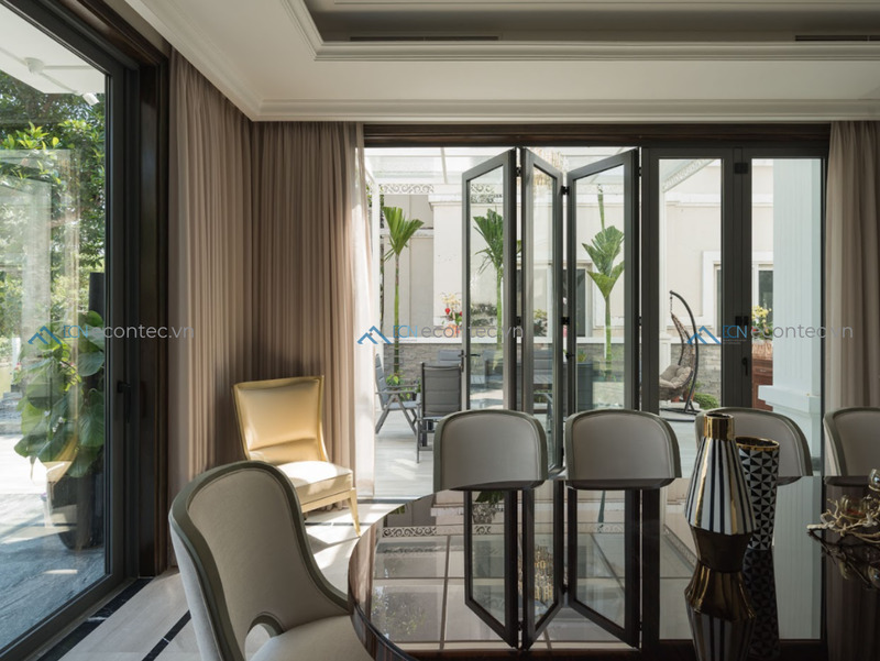 Cửa gấp trượt Roto Patio Fold mở rộng tối đa không gian sống