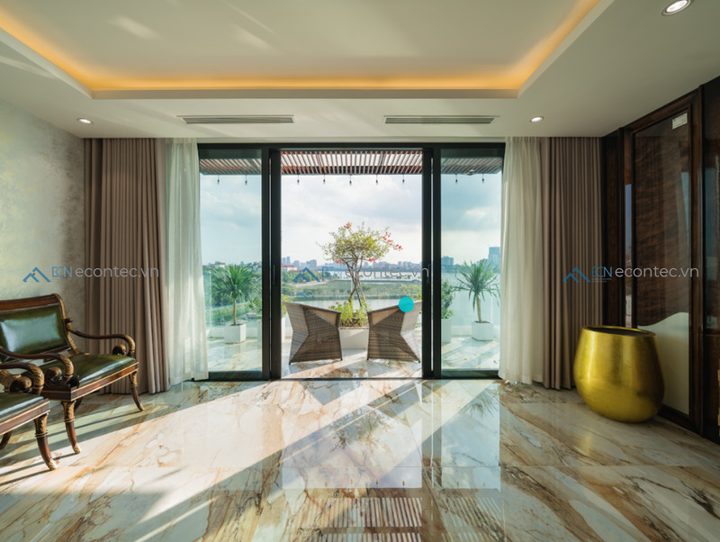 Cửa trượt Roto Patio Inowa kín khít tuyệt đối cho nhà cao tầng