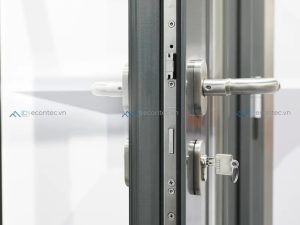 Khóa cửa nhôm Roto chuẩn Đức, an ninh đồng bộ bền vững