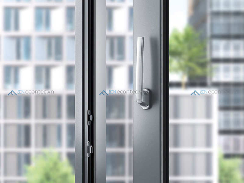 Khóa cửa trượt Roto Inowa kín khít, vận hành êm ái