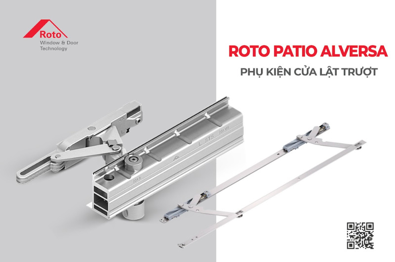 Roto Patio Alversa: cửa lật trượt linh hoạt, tiết kiệm diện tích