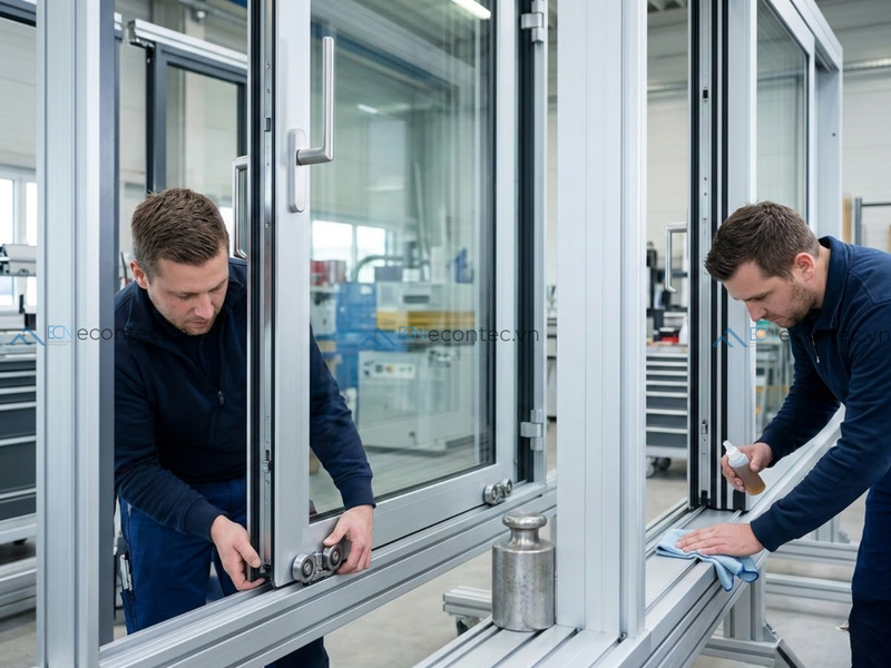 Lưu ý kỹ thuật để cửa đạt độ bền theo chuẩn EN 1191