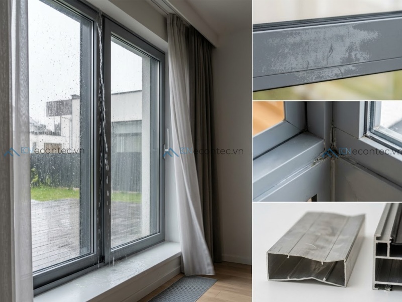 Cách nhận biết cửa nhôm kém chất lượng và tiêu chuẩn đánh giá