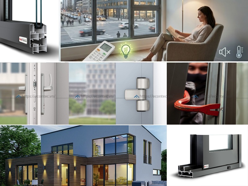 Lợi ích cửa nhôm cao cấp trong cách âm, bảo mật và độ bền