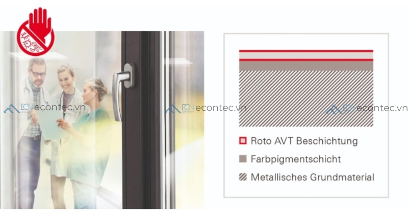 Cấu trúc nhôm đa khoang và công nghệ sơn phủ bề mặt Roto-i