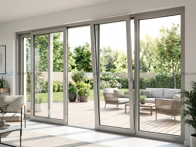 Cửa lật trượt Alversa kết hợp thông gió và tiết kiệm diện tích