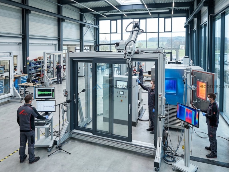 Hệ kiểm định cửa nhôm kính Roto-i đạt chuẩn quốc tế