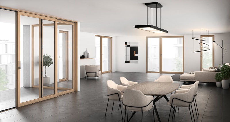 Cửa trượt đa chức năng an toàn cho không gian ban công