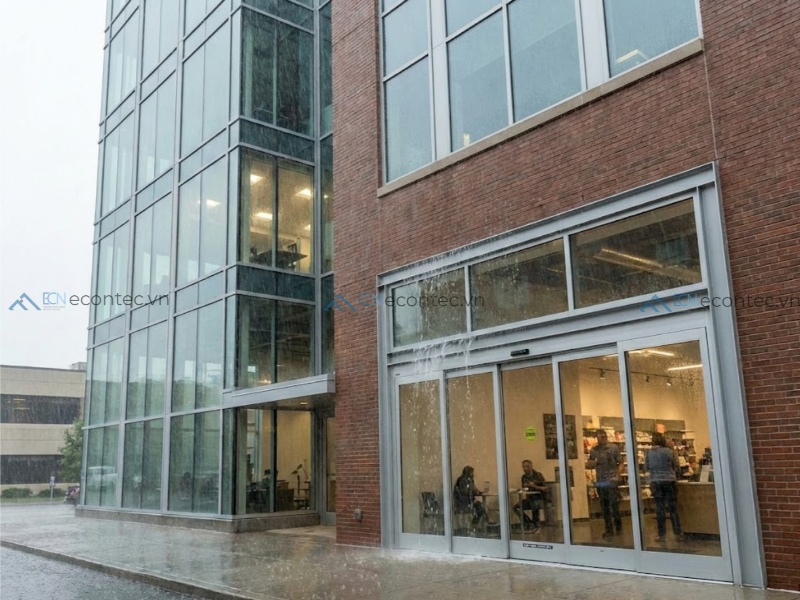 Cửa đạt ASTM E331 bảo vệ công trình trước mưa bão