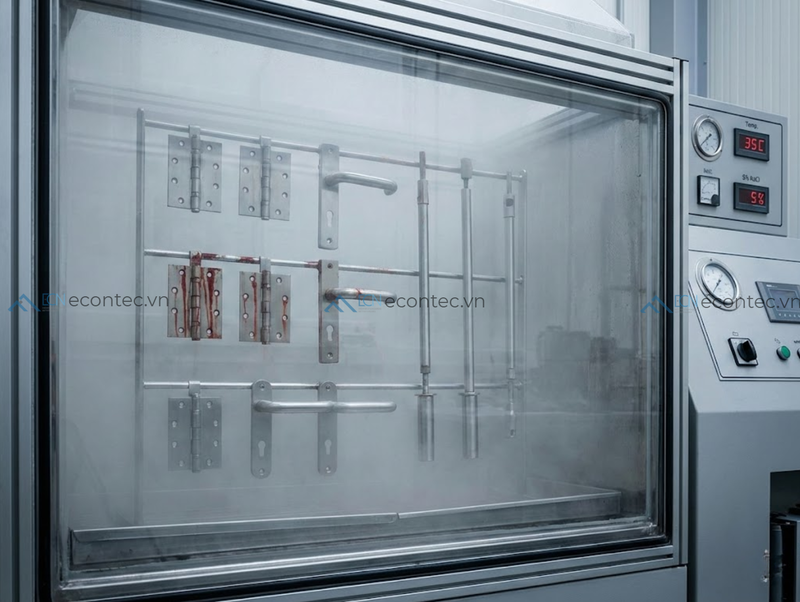 EN ISO 9227 đánh giá khả năng chống ăn mòn kim loại