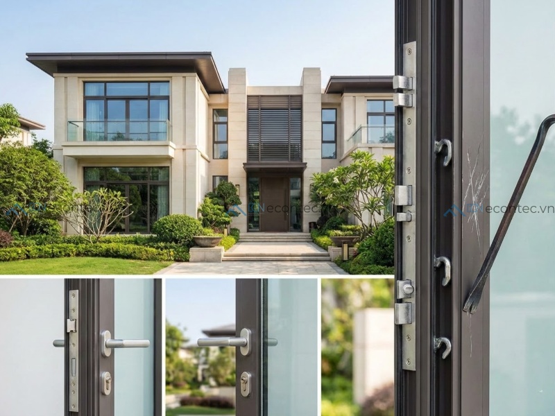 Khóa đa điểm tăng cường an ninh và chống cạy phá hiệu quả