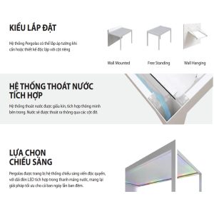 Pergola là giải pháp mái che ngoài trời hiện đại, được thiết kế tối ưu để thích nghi với điều kiện khí hậu nhiệt đới như tại Việt Nam