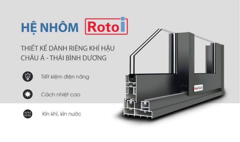 Profile đa khoang giúp cửa nhôm chống nóng hiệu quả
