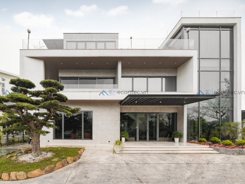 Cửa đi chính nhôm Roto-i đảm bảo thẩm mỹ, an ninh và bền vững