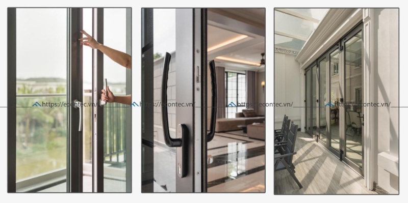 Giải pháp cửa phụ ban công trượt kín khít mở rộng không gian đón sáng