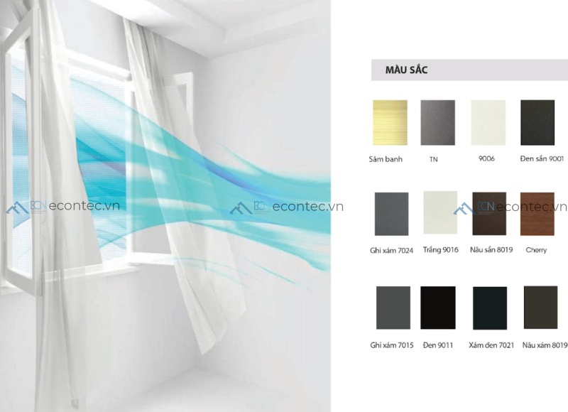 Cửa lưới giữ thông gió tự nhiên và ánh sáng mà vẫn lọc bụi