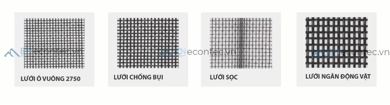 Cửa lưới chống bụi lọc mịn vẫn thoáng gió và bền chắc