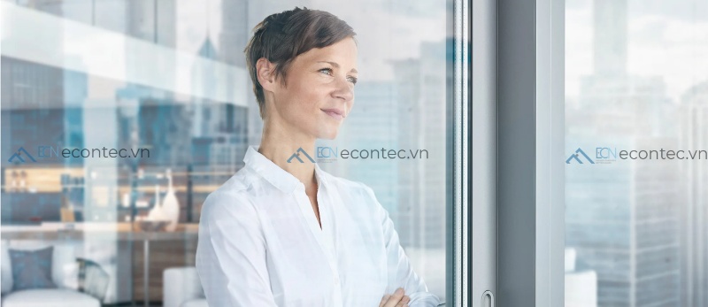 Cửa nhôm châu Âu cao cấp đồng bộ bền đẹp kín khít vận hành tối ưu