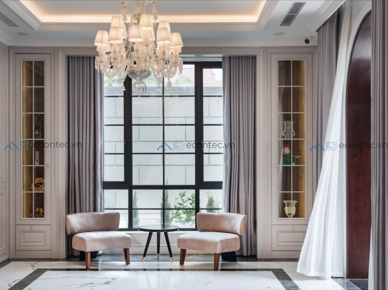 Cửa nhôm thẩm mỹ tinh tế đa màu bền đẹp theo thời gian