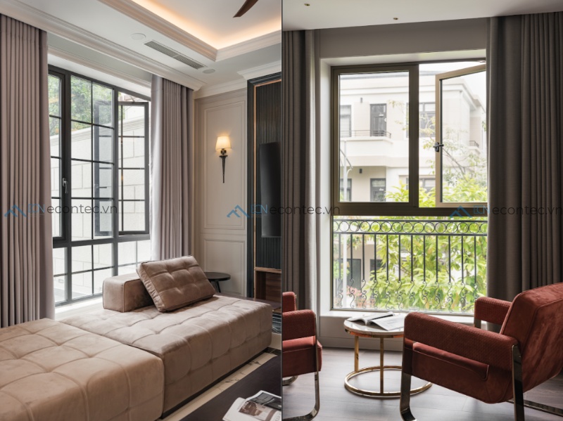 Cửa sổ mở quay đón gió tốt, bền chắc và kín khít vượt trội