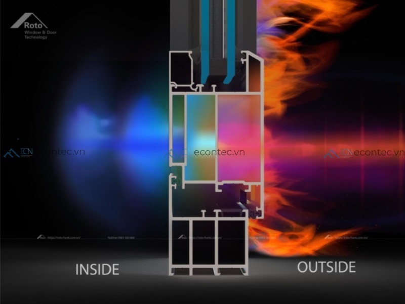 Cửa sổ nhôm kính cách âm cách nhiệt hiệu quả tối ưu năng lượng