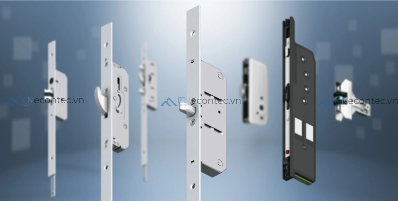 Cơ cấu FUHR đa điểm chuẩn Đức giúp khóa trục xoay bền chắc an toàn