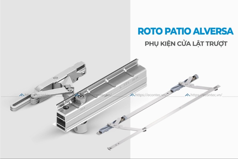 Phụ kiện cửa Lật Trượt Roto Patio Alversa linh hoạt, tối ưu không gian