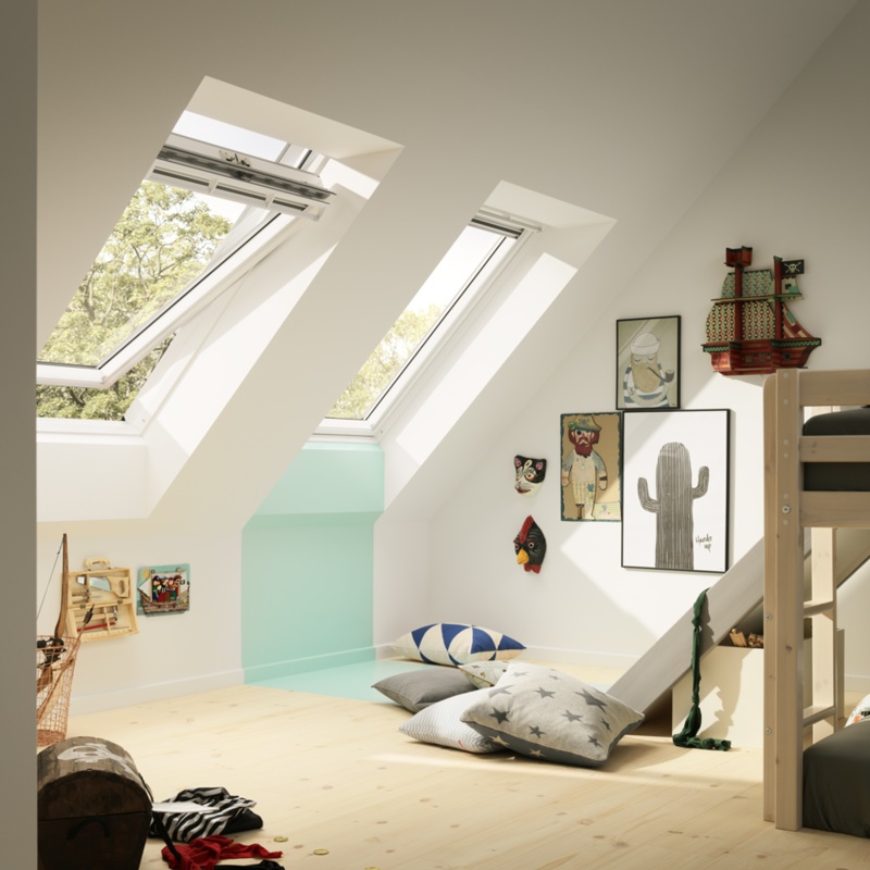 Cửa sổ mái mở hất - giải pháp lấy sáng và thông gió tự nhiên cho không gian áp mái 